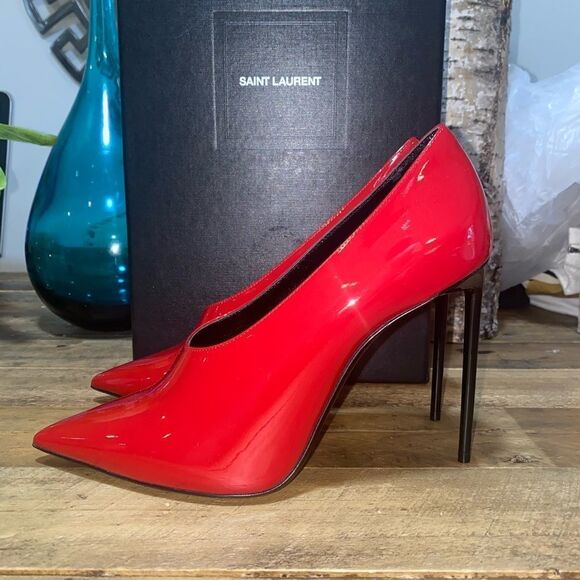 Saint Laurent Teddy Patent Pumps - Picture 11 of 14